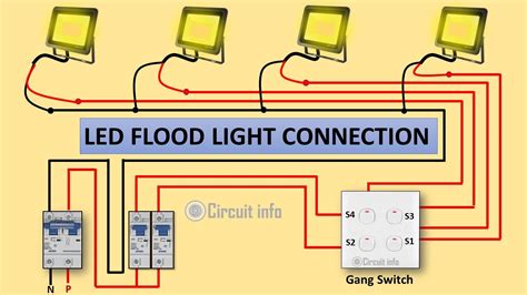 floodlight rectangular junction box|flood light wiring diagram.